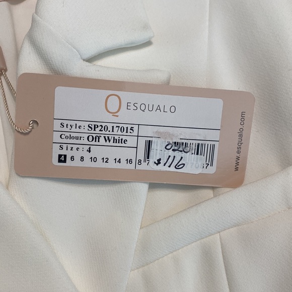 Esqualo Off White Blazer NWT 4 - Picture 3 of 5